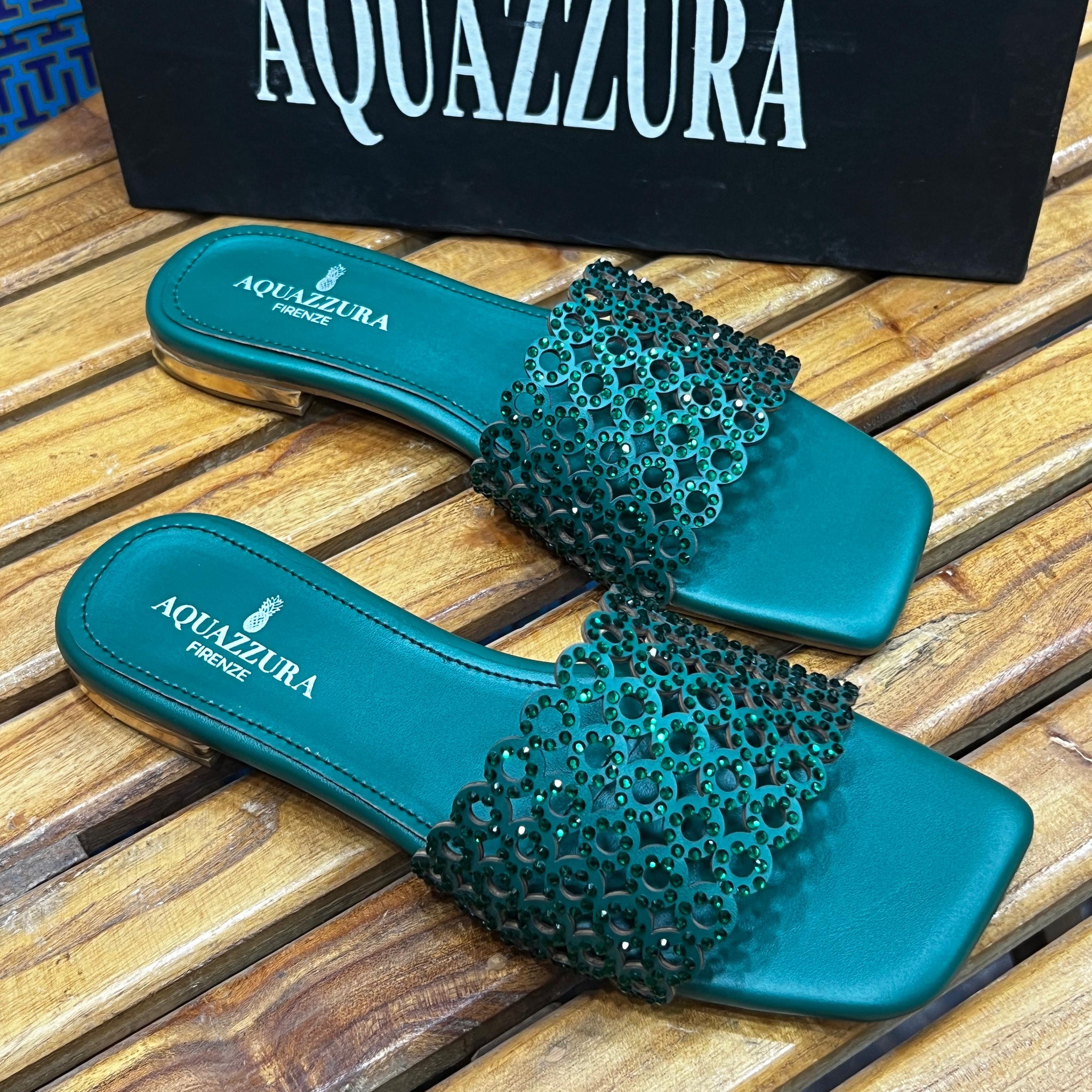 AQUAZZURA RING STONE FLAT